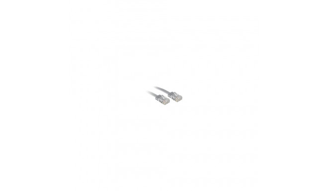 Cat.6 U/UTP Flachband-Patchkabel  grau  3m  without Schirmung