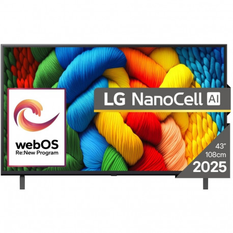 LG teler 43NANO80A3B LED 4K Ultra HD 3840x2160 16:9 tasapinnaline