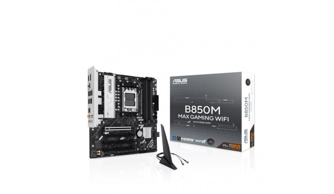 MainboardASUSAMD B850SAM5Micro-ATXMemory DDR5Memory slots 43xPCI-Express 4.0 16x1xPCI-Express 5.0 16