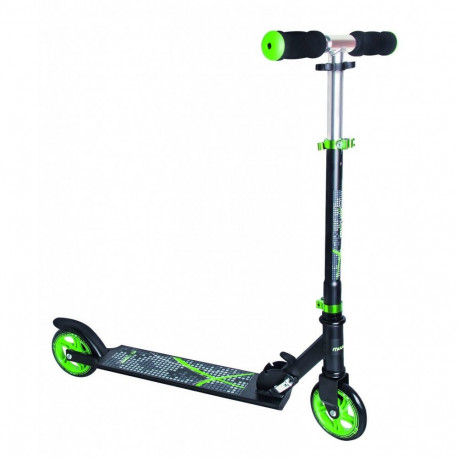 Muuwmi Aluminium Scooter skrejritenis 125 mm  melns/zaļš AU 346