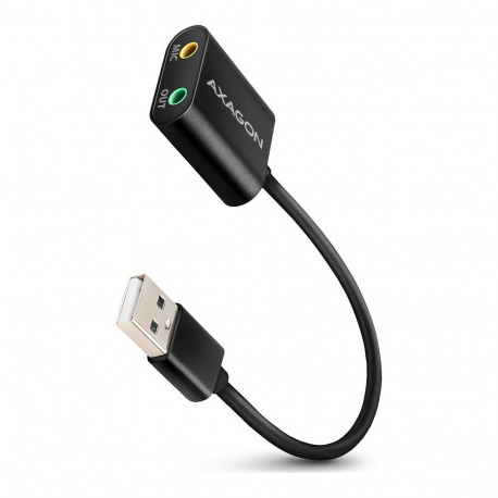 AXAGON ADA-12 USB 2.0  Stereo Audio Mini-Adapter  15 cm Kabellange