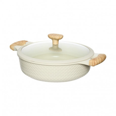 RESTO madal pott 93806 D28cm 4.1L, beež