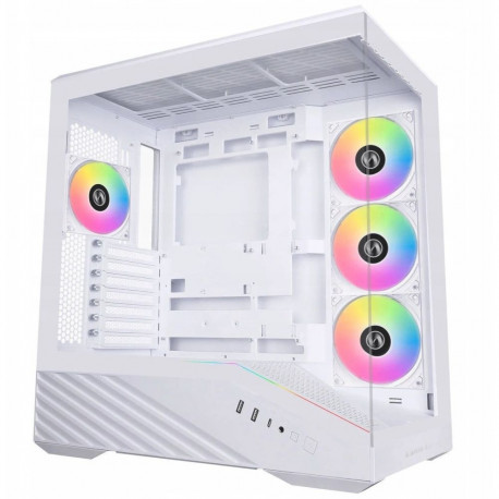 Lian Li korpus Vector V100 miditorn ATX RGB karastatud klaas, valge