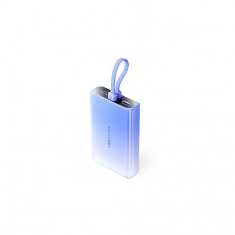 Vention 10000 mAh USB-C + Lightning + USB-A 22.5W z wyswietlaczem LED niebieski