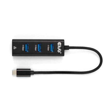 Club3D USB-jaotur USB-C 3.2 3x USB-A 1Gbps jaepakend