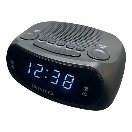 AIWA radio pulkstenis  melns
