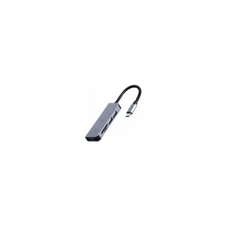Gembird UHB-CM-CRU3P1U2P2-01 USB Type-C 3-port USB hub (USB3.1 + USB 2.0) with card reader