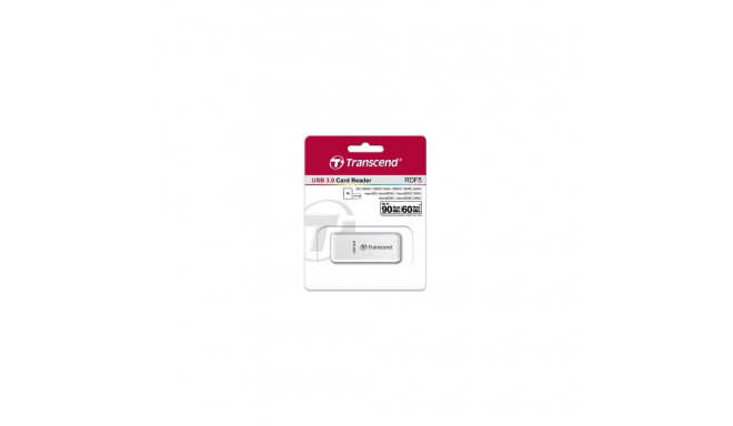 Transcend USB3.0 mälukaardilugeja, valge