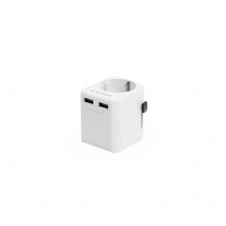 Gembird reisivooluadapter TPA-EU2A12-01-W EU–universaalne 12W 5V