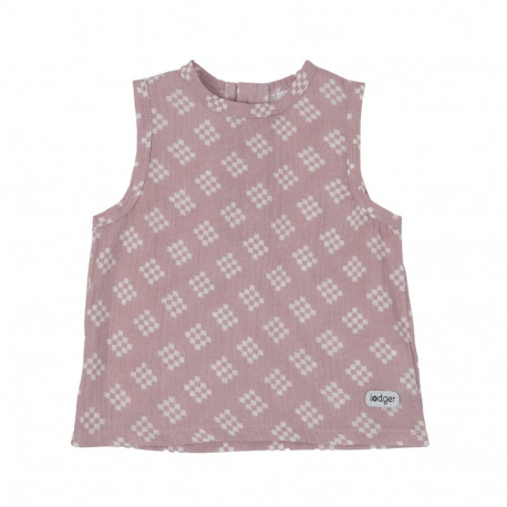Akcija! Lodger Tank Topper Tribe Muslin vasaras mazuļu krekliņš bez piedurknēm  Rose  74 cm TP 107_7