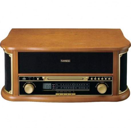 Lenco TCD-2551WD audio turntable Belt-drive audio turntable Wood Automatic 8711902082903