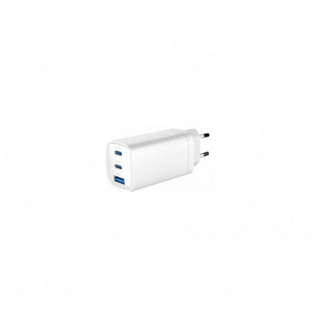 laadija Power Delivery 1xA 2xC GaN 65W, valge