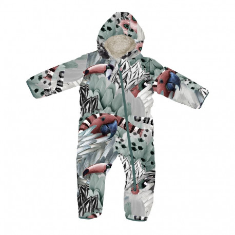 Lodger kombinesoon SK 595_3-6 Skier BotAnimal 3-6 mēn. 68 izm, parrot