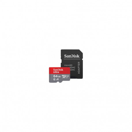 SanDisk Ultra microSDXC 64GB + SD Adapter 140MB/s  A1 Class 10 UHS-I; EAN:619659200541