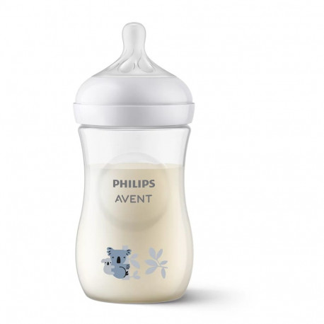 Philips Avent Natural Response barošanas pudelīte Koala 260 ml  lēnas plūsmas knupītis  1m+ SCY903/6
