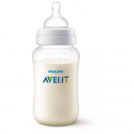 Philips Avent Pretkoliku barošanas pudelīte 330 ml  vidējas plūsmas knupītis  3m+ SCY106/01