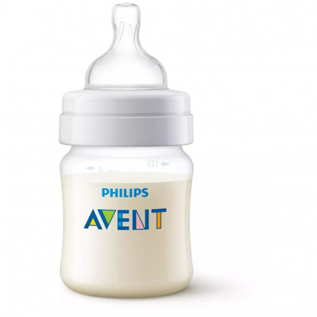 Philips Avent Pretkoliku barošanas pudelīte 125 ml  jaundzimušā knupītis  0m+ SCY100/01