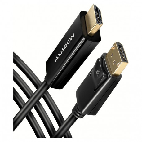 AXAGON adapterkaabel RVD-HI14C2 DisplayPort-HDMI 4K/30Hz 180cm, must