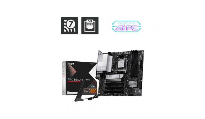 MSI PRO B850M-P WIFI AMD B850 Socket AM5 micro ATX