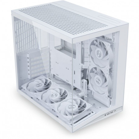 Lian Li arvutikorpus O11 Dynamic Mini V2 Flow ATX karastatud klaasiga koos 5x120mm ventilaatoritega,