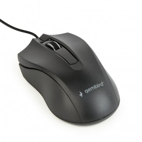 Gembird optical mouse MUS-3B-01  1000 DPI  USB  Black  1.35m cable length