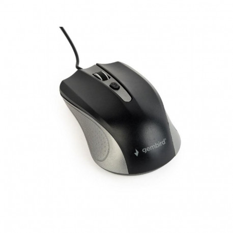 Gembird optiline hiir MUS-4B-01-GB 1200DPI USB, must, spacegray