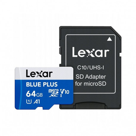 MEMORY MICRO SDXC 64GB UHS-I/W/A LMSBLPL064G-BNANG LEXAR