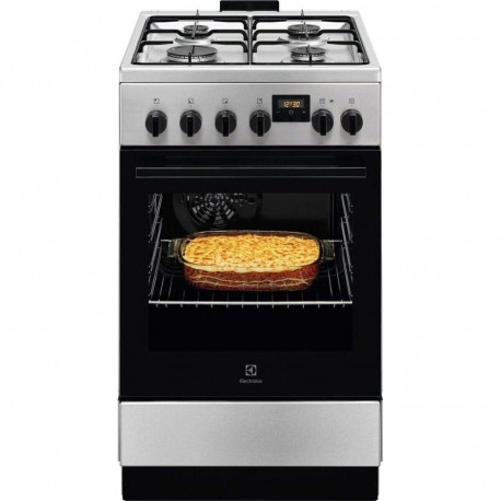 Electrolux 500 SurroundCook  57 L  platums 50 cm  nerusejosa terauda - Elektriska plits ar gazes vir