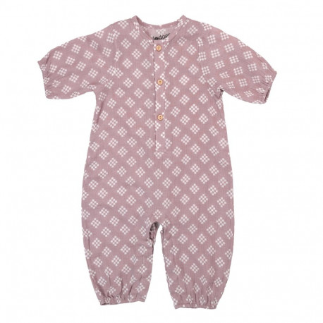 (V) Izpārdošanas cena! Lodger Jumper Tribe Muslin mazuļu rāpulis bez pēdiņām  Rose  68 cm JP 107_68