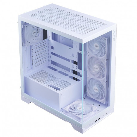 ADATA miditornikorpus INVADER X BTF MT-WHCWW läbipaistev paneel ATX MicroATX MiniITX, valge