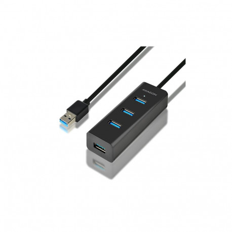 AXAGON laadimisjaam HUE-S2BL 4x USB3.0 1.2m kaabel MicroUSB laadimine