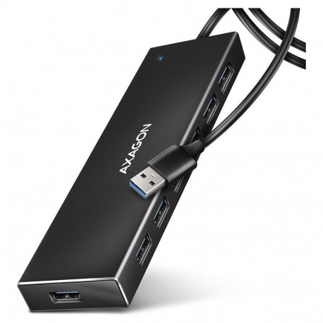 AXAGON HUE-F7A USB-Hub  7x USB 3.2 Gen 1  externe Stromversorgung - 1m