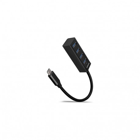 AXAGON HUE-M1C Superspeed USB-C Mini Hub  4x USB 3.0 - 20cm  schwarz