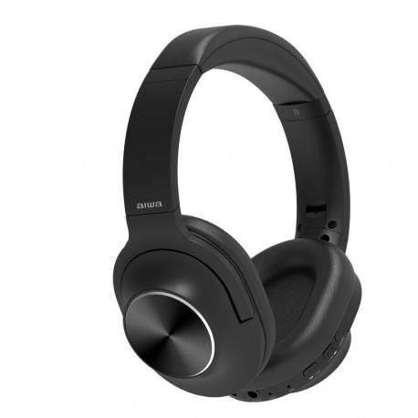 AIWA On-Ear bezvadu austinas  melnas