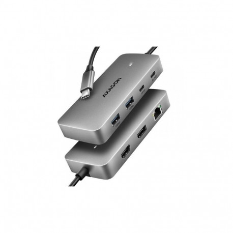 AXAGON USB-C 10Gbps DUAL 4K DISPLAY 7in1 hub  HMC-CUB83X2