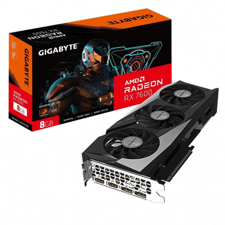 GIGABYTE videokaart Radeon RX7600 mängurite ülekellastatud 8GB