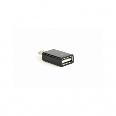 Gembird adapter USB type-C plug (M) to USB type-A (F)  black