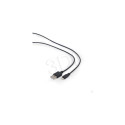 Gembird USB data sync and charging lightning cable  2m  black