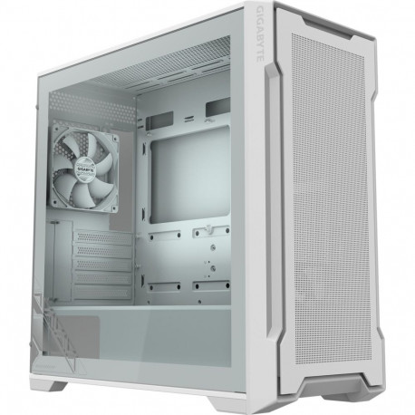 Gigabyte PC korpus C102GI täissuuruses karastatud klaasiga külgaken 2×USB 3.0 eelpaigaldatud 2×120mm