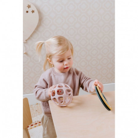 Jaunums! Baby's only silikona zobgrauznis bumba  0+  Old pink BO-860.862.007.50