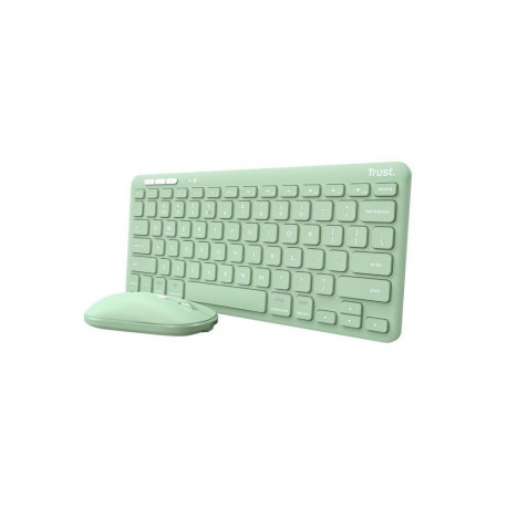 TRUST LYRA KEYBOARD +MOUSE WRL GREEN (24942)