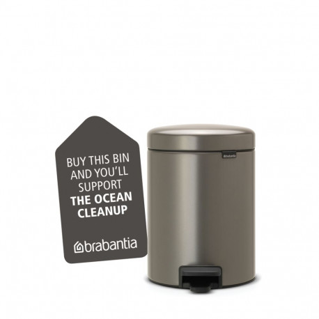 BRABANTIA atkritumu tvertne ar pedāli NewIcon  5 l  Platinum 112683
