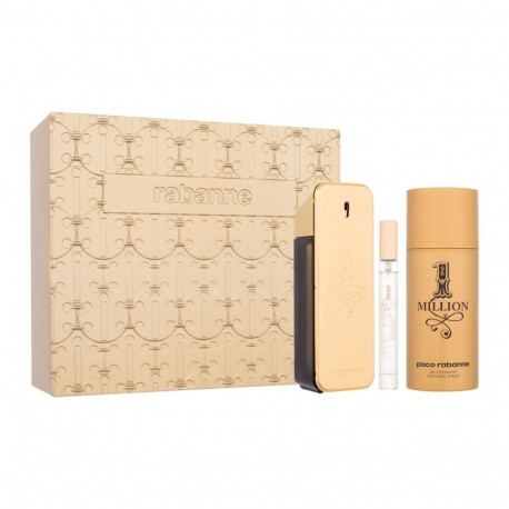 Paco Rabanne 1 Million Eau de Toilette (100ml) (Edt 100 ml + Deodorant 150 ml + Edt 10 ml)