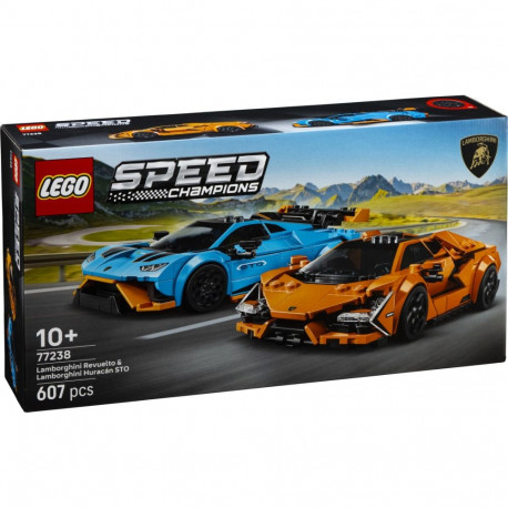 komplekt 77238 Speed Champions Lamborghini Revuelto ja Huracán STO