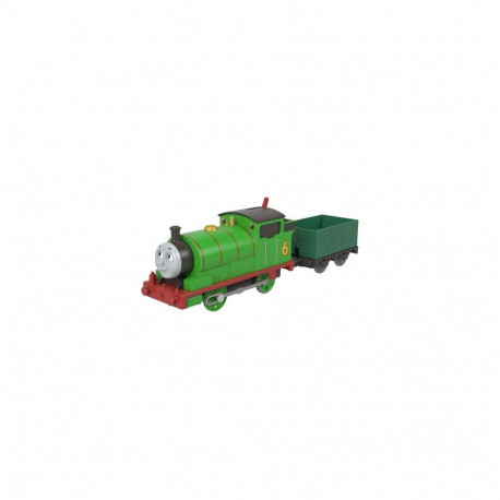 Fisher-Price Thomas & Friends by Motorized Classic Percy Engine, Battery-Powered Toy Train &