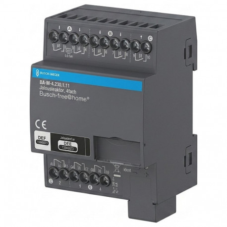 Busch Jaeger BJ BA-M-4.230.1.11 4-kanaliline žaloosii täiturseade 230 V REG