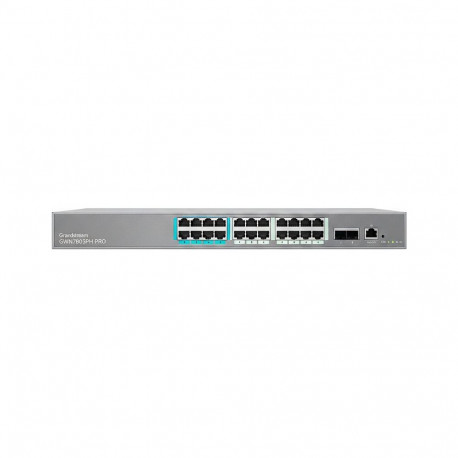 "Grandstream GWN7803PH PRO – Enterprise Layer 2++ Managed Switch – 24× Gigabit RJ45 (PoE/PoE+) + 2× 