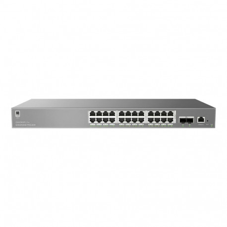 "Grandstream GWN7803PL PRO – Enterprise Layer 2++ Managed Switch – 24× Gigabit RJ45 (PoE/PoE+) + 2× 