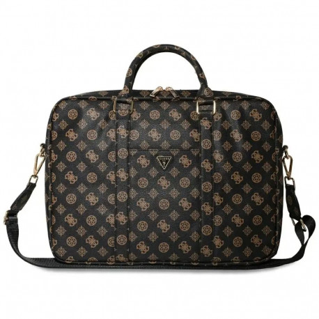 Guess 4G Peony kott esitaskuga ja kolmnurkse logoga 16" | must