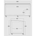 Display cooler-freezer Scandomestic